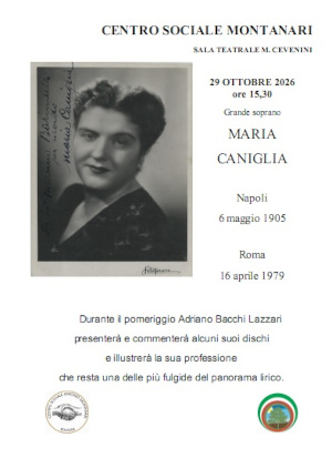 Un ricordo del soprano Maria Caniglia