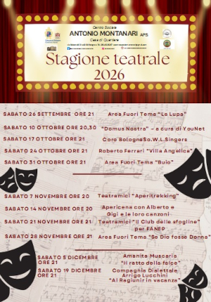 Programmazione teatrale del Montanari